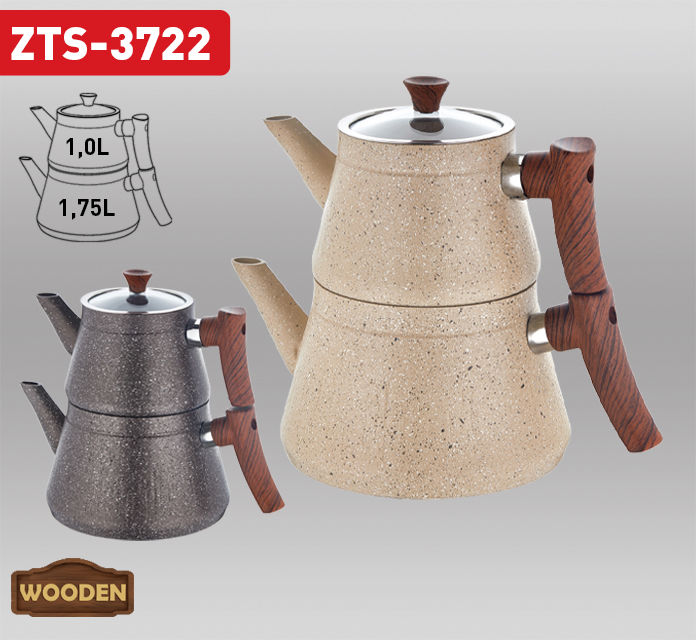 _1787904165 طقم ابريق الشاي جرانيت - الصورة 1